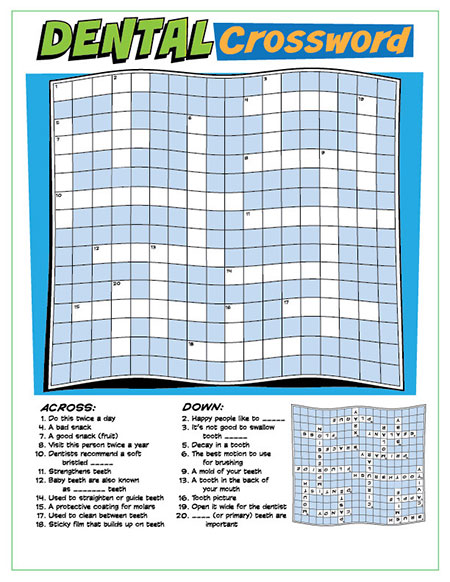 Download Dental Crossword Puzzle